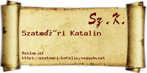 Szatmári Katalin névjegykártya